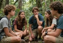 Montagem cinematográfica inspirada em grandes amizades do cinema, com personagens fictícios diversos unidos em uma cena emocionante de aventura, lealdade e companheirismo